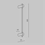 Настенный светильник (бра) Maytoni MOD413WL-L6B3K