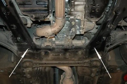 Защита картера двигателя, КПП (2 мм, сталь) для Nissan X-Trail 2007-2014 (V = 2.0; 2.0dCi; 2.5 КПП: MCVT; 6MT; CVT; AT), Renault Koleos 2008-2015 (V = 2.5; 2.0d) Sheriff.15.1218