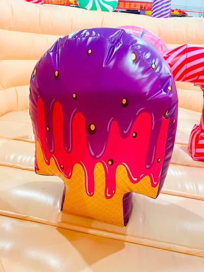 Коммерческий надувной батут "Торт"  без крыши 4.5*4.5*3 м