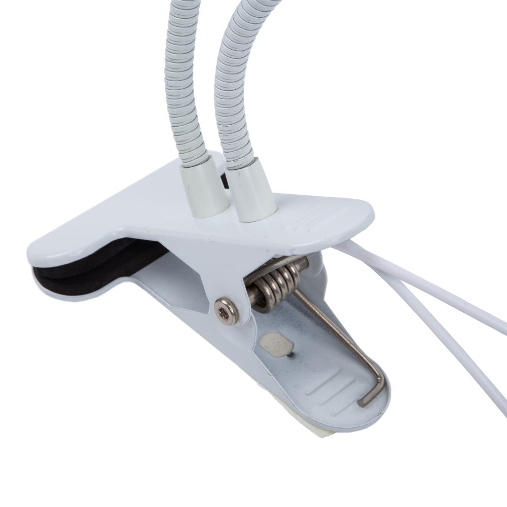 ULT-P35M-15W-SPLE-TM IP40 WHITE LEAF Светильник для растений светодиодный с таймером. на прищепке. Спектр для фотосинтеза. TM Uniel