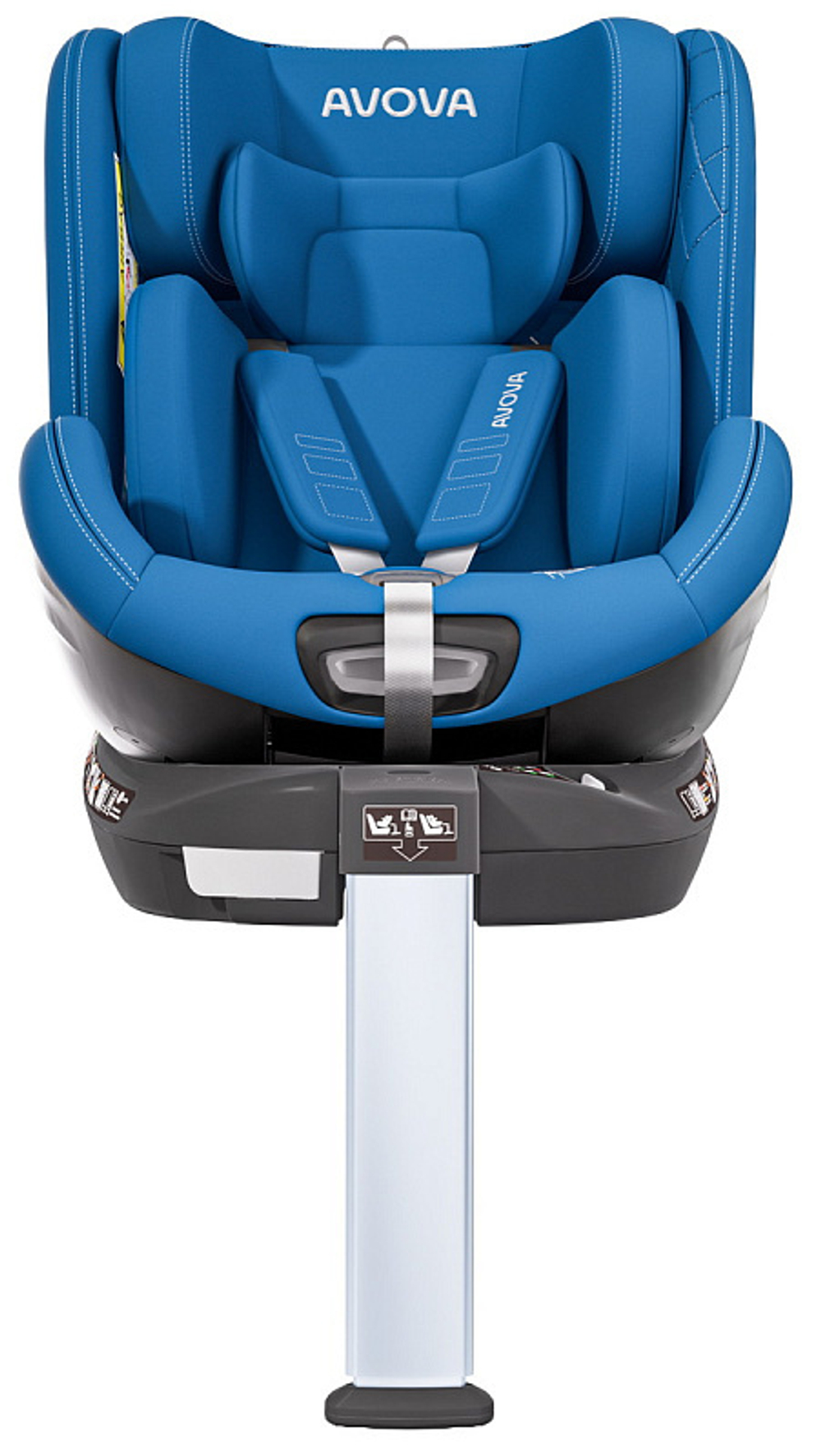 Автокресло Avova Swan Fix i-Size 0-1-2 (40-125 см, 0-25 кг) Summer Blue, синий