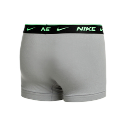 Nike Everyday Cotton Stretch Trunk Boxer Shorts 3 Pack Men - Grey, Neon Green
