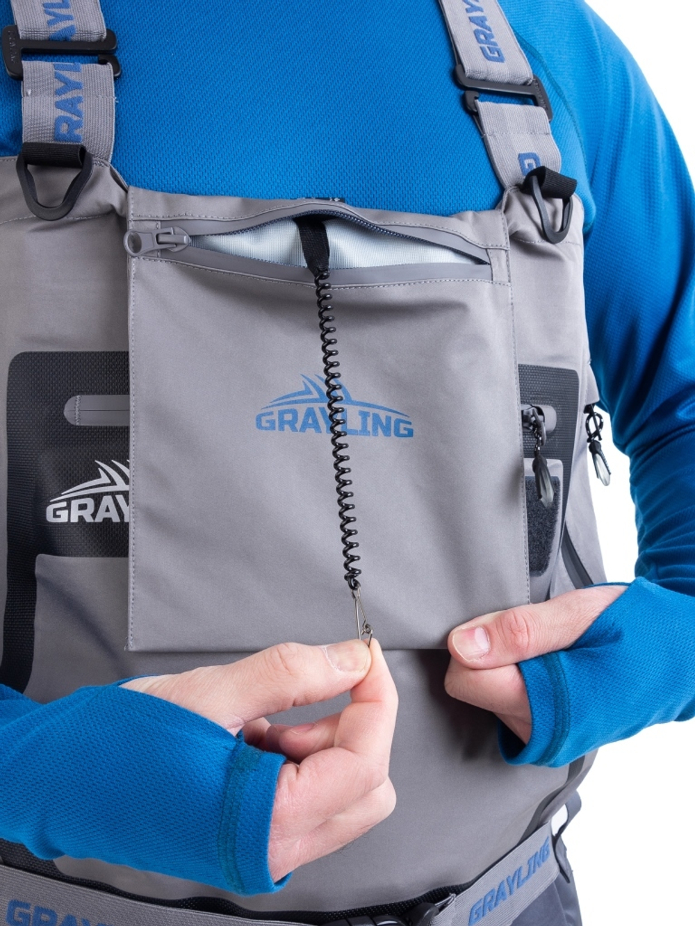 Вейдерсы для рыбалки Grayling "Таймень", Серый/Темно-серый