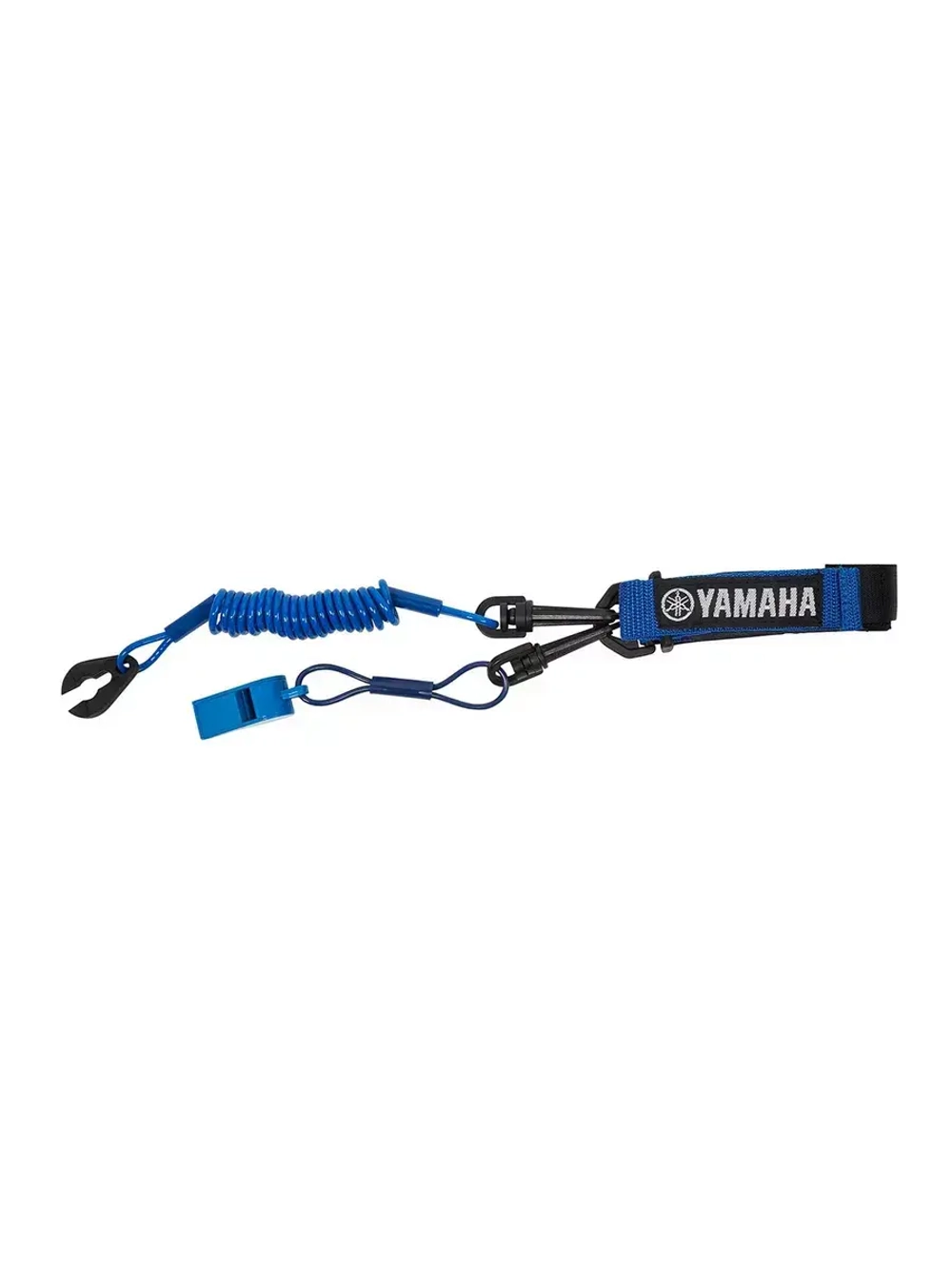 Стоп шнур Yamaha с неопрен. браслетом синий
