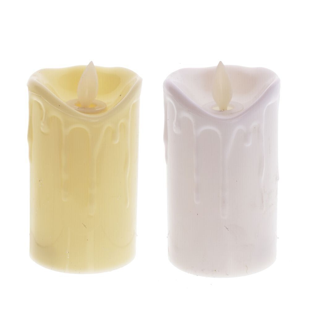 GAEM Изделие декоративное "Свеча" с подсветкой, L6 W6 H11 см, 2в.