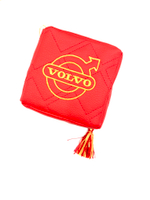 Кубик VOLVO (экокожа, красный с золотой вышивкой)