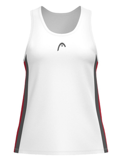Футболка для девочки теннисная Head Girls Club 25 Tank - белый