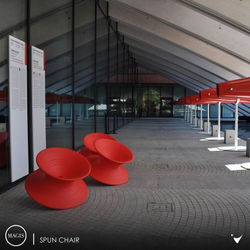 Кресло Magis Spun красное