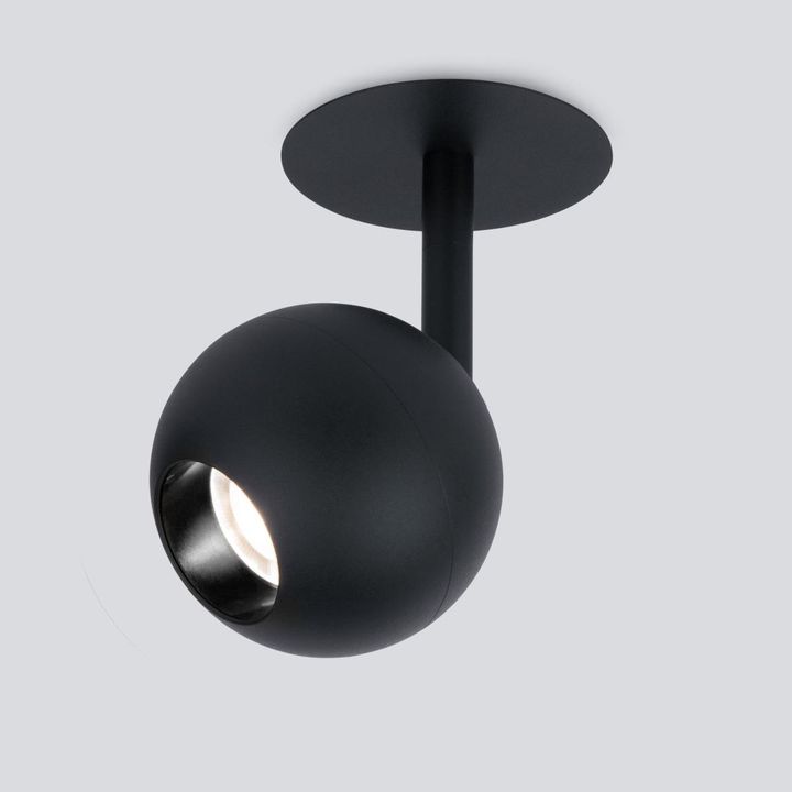 Встраиваемый светодиодный спот Elektrostandard Ball 9925 LED 8W 4200K черный a053735