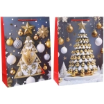 Пакет подарочный «Елочные игрушки» 41.5*32*12 см, микс