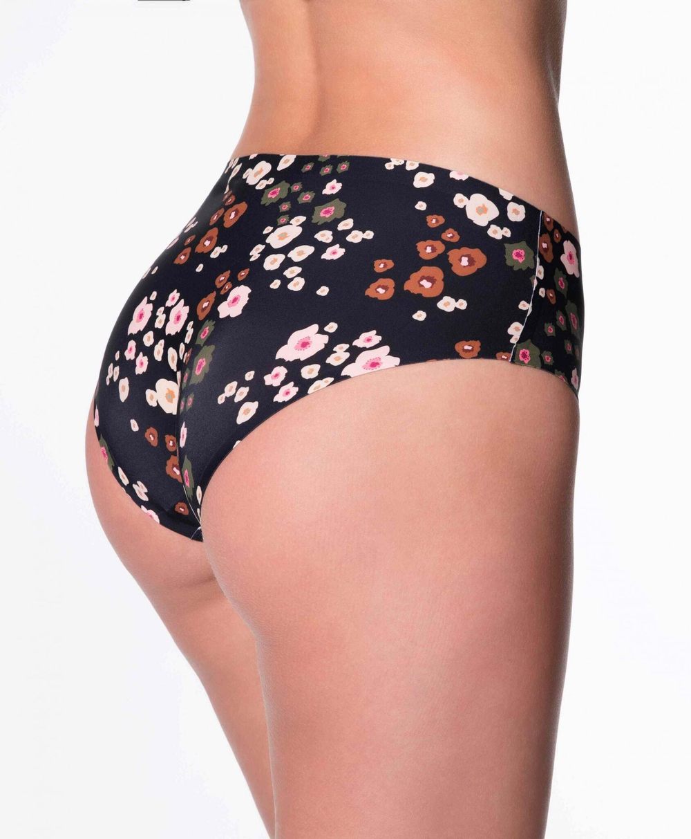 Высокие бесшовные трусики Peggy Brown (Размер: M) (Цвет: черный)