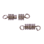 "Zlatka" Замок для бус "винт" DV-01/5 15 х 3.5 мм 5 шт №02 под никель