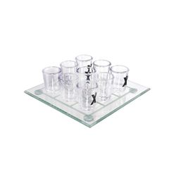 GAEM Игра настольная (питейная) "Крестики-нолики", L25 W6 H25 см