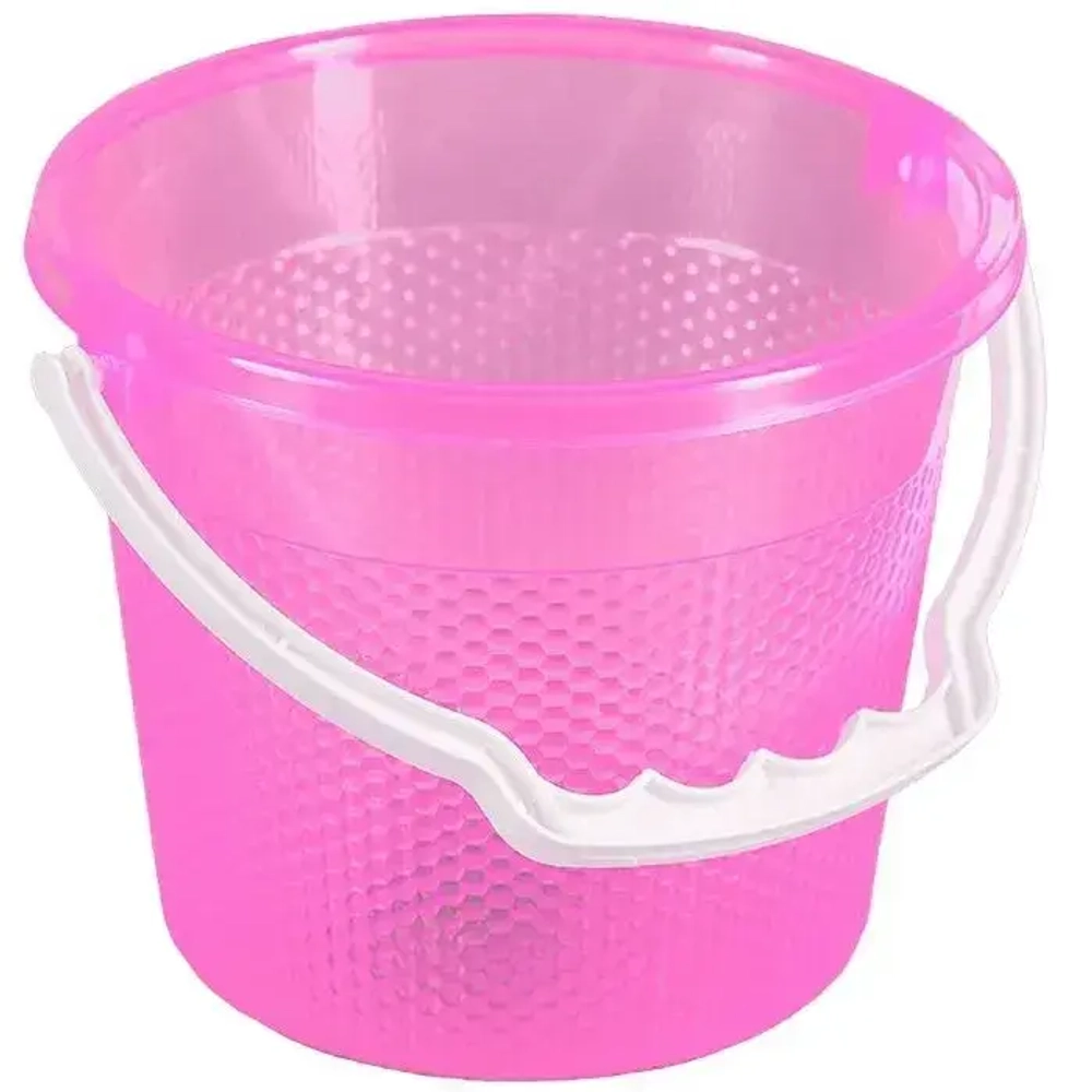 Ведёрко Медовое 3,3л Прозрачно-розовый (комплект 30 шт)