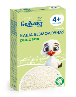 Каша сухая безмолочная Беллакт рисовая с пребиотиком