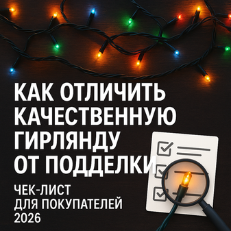 Как отличить качественную гирлянду от подделки: чек-лист для покупателей 2026