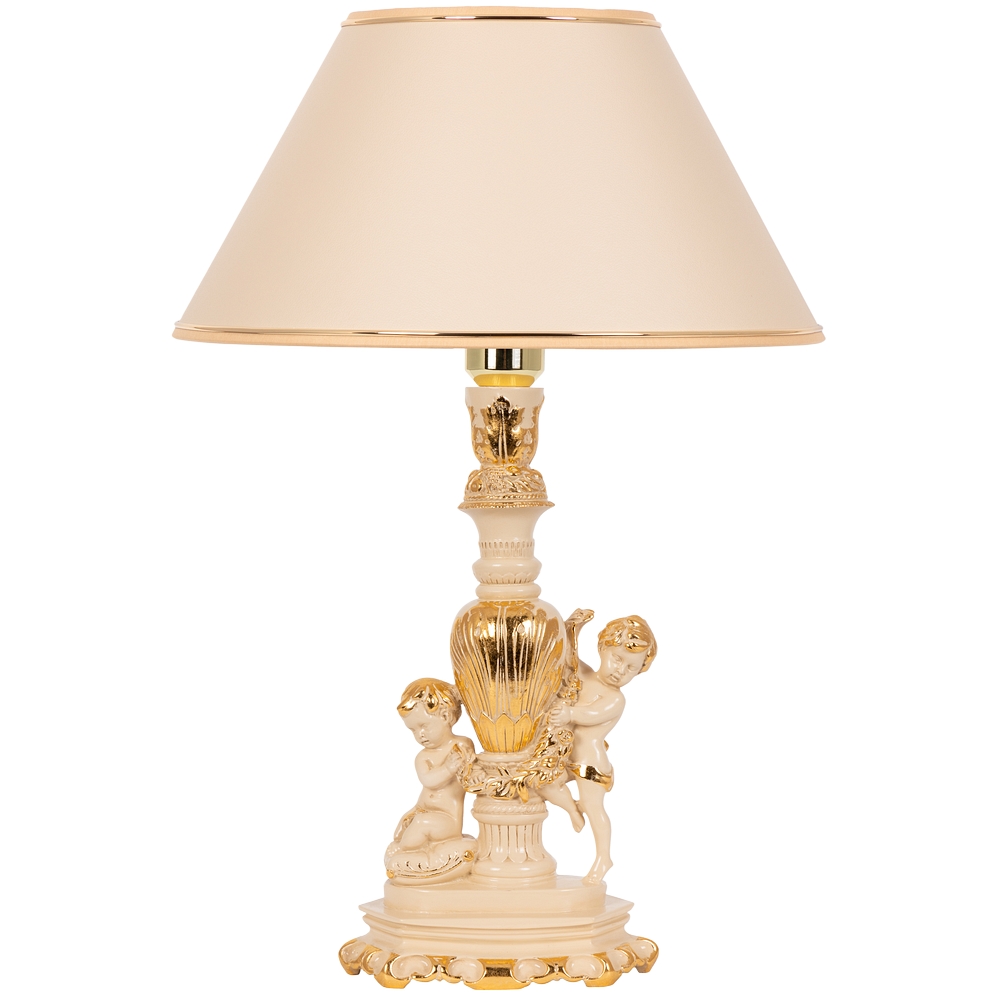 Настольная лампа Путти Айвори Крем