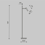 Напольный светильник (торшер) Maytoni Z010FL-L8B3K