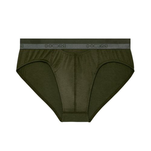 Мужские трусы брифы хаки HOM HO1 35-9521-00DK