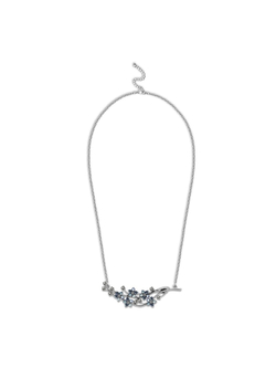 "Элэна" колье в серебряном покрытии из коллекции "Хрустальный сад" от Jenavi с замком карабин