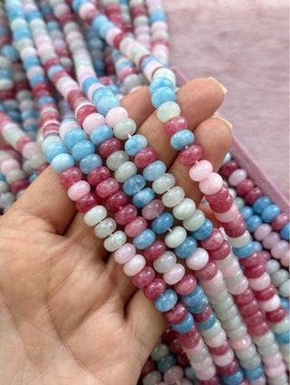 Нить бусин из кварца 8мм, рондель