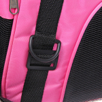 Сумка - переноска для животных «ЛЮБИМЫЙ БРО», цвет розовый, размер М, 46*24*25см/до 7кг (Пакет и Лейбл)