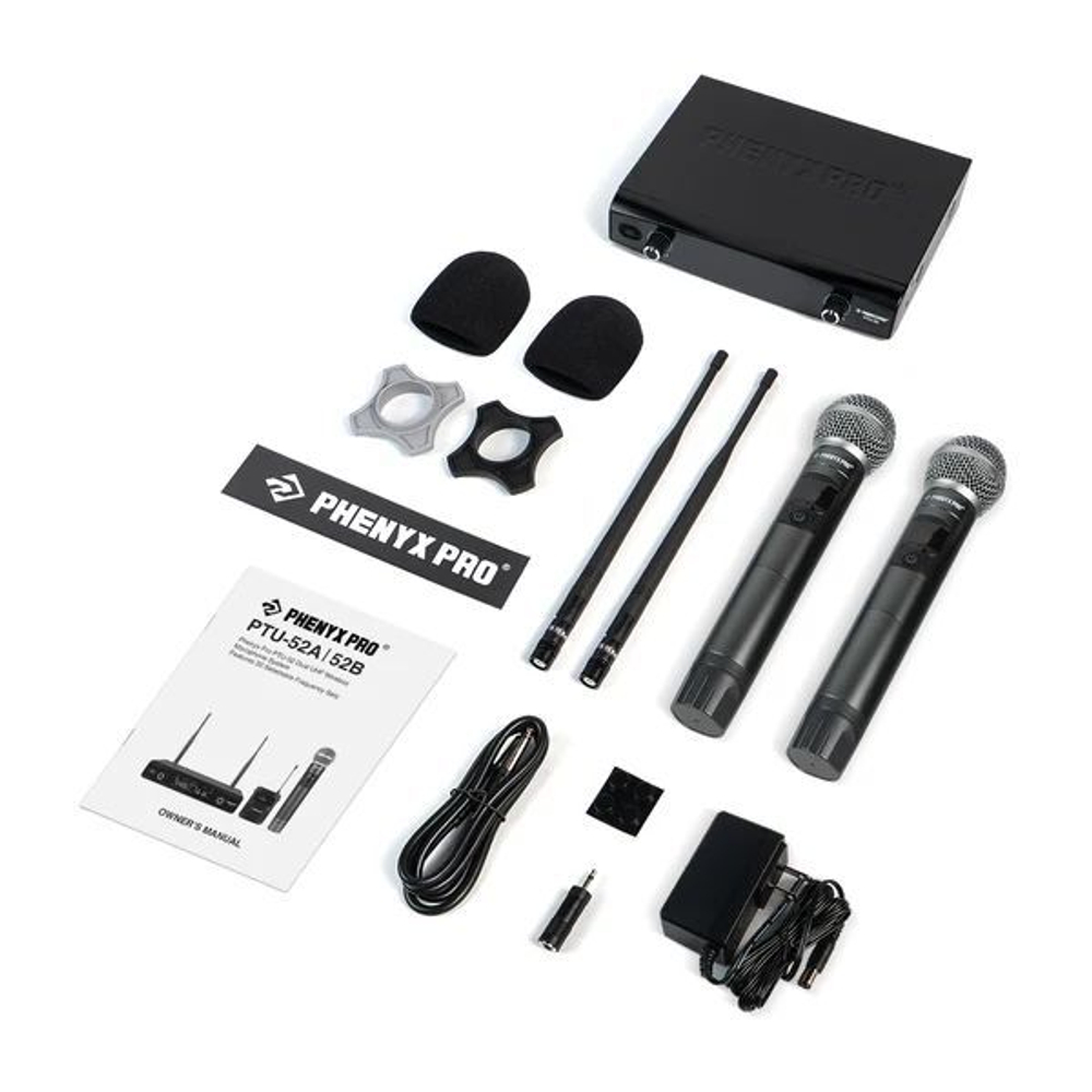 Беспроводная микрофонная система Phenyx Pro PTU-52