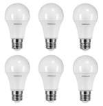 Ergolux Лампа LED-A60-11W-E27-6K, ЛОН, дневной свет, 6 шт