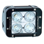 Фара светодиодная NANOLED 40W, 4 LED CREE X-ML, в два ряда, узкий луч, 116*100*93 мм