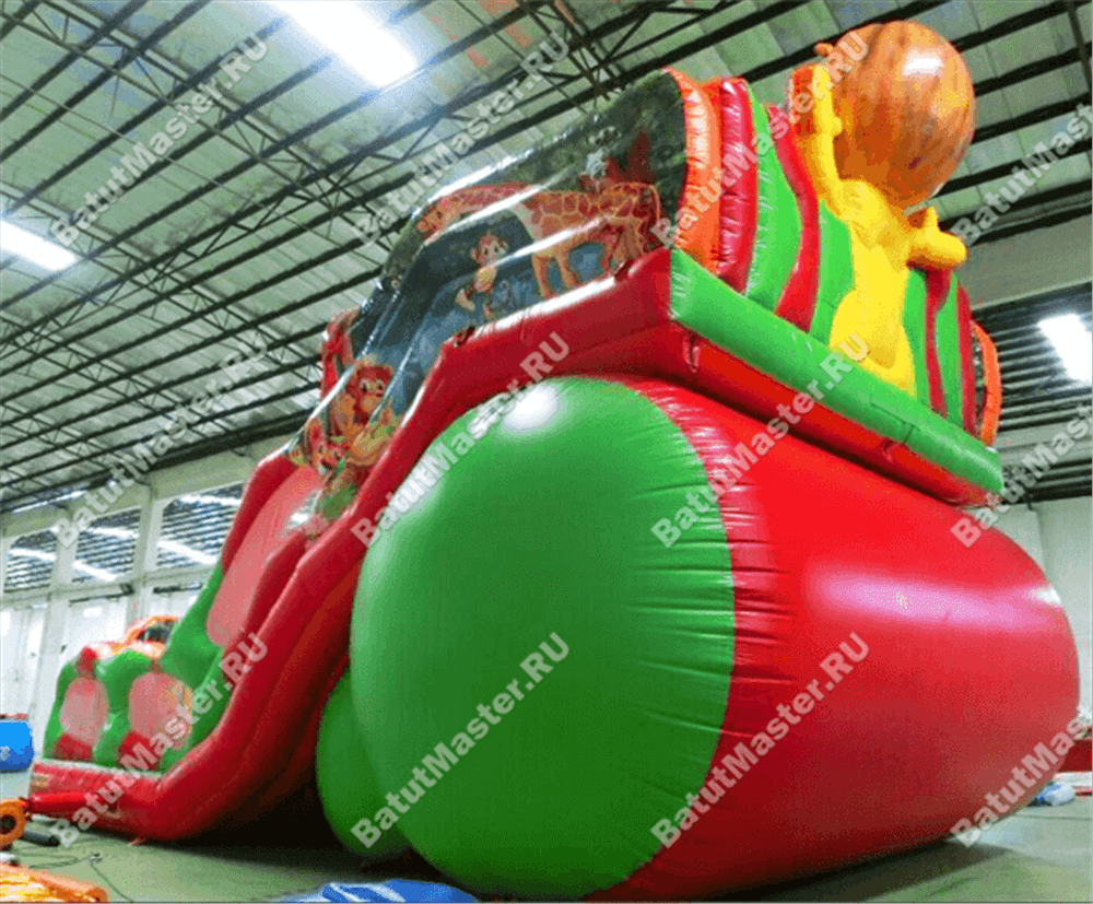 Батут-горка "Лев" 15*8*11 м