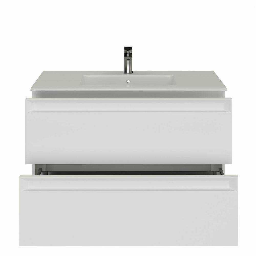 Тумба с раковиной Allen Brau Eclipse 2.0 100 см 1.E1003.WM 2.0 матовый белый