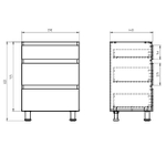 Кухня Виго 200 см со столешницей (5 модулей) / ЛДСП персидский жемчуг, массив дуба