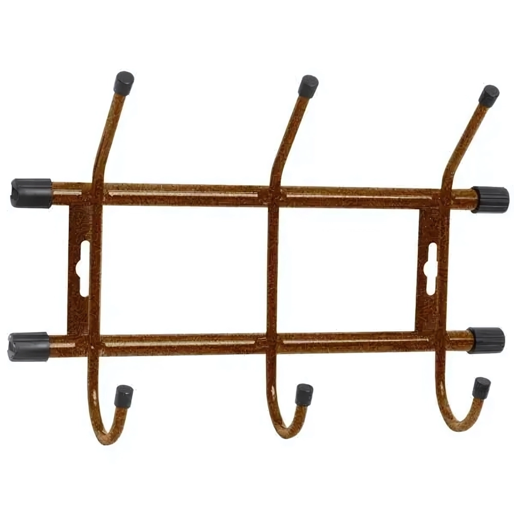 Вешалка настенная 3 крючка, 284, Медный Антик, ВН3