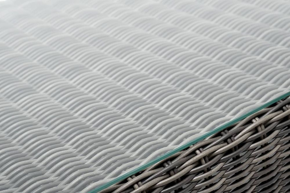 "Боно" журнальный столик из искусственного ротанга, цвет графит