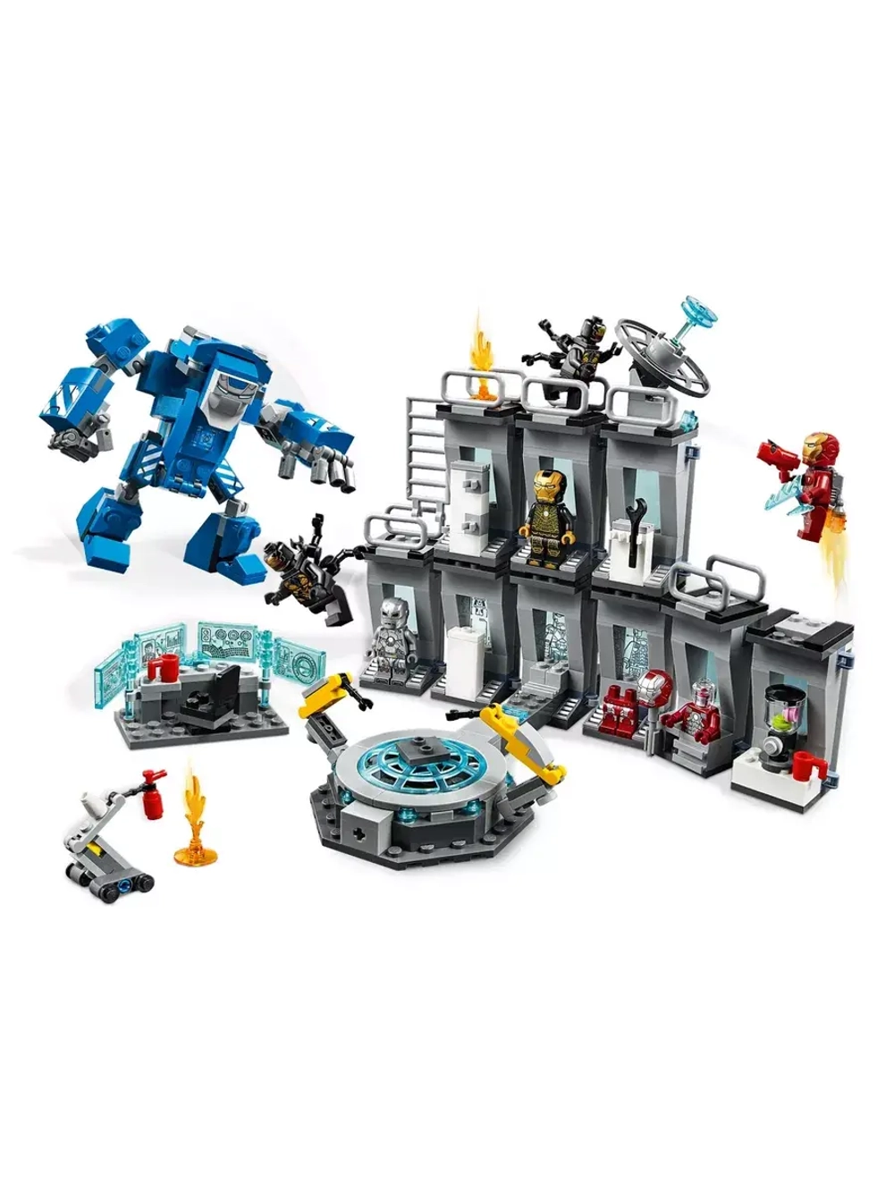 Конструктор Лаборатория железного человека 608 деталей