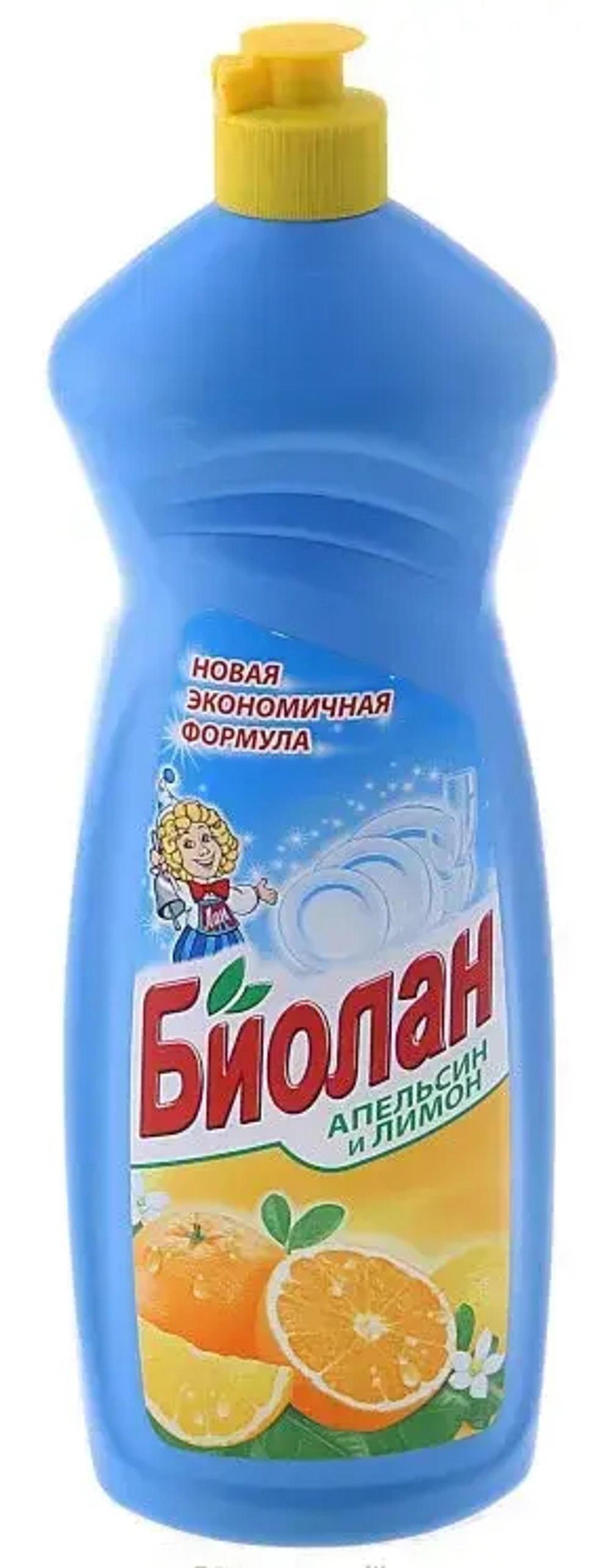 Средство для мытья посуды БИОЛАН ЖМС Апельсин и лимон 1000 мл.