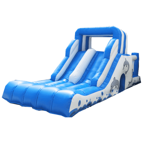 Надувная водная горка «Дельфинчик», 14×3×4 м