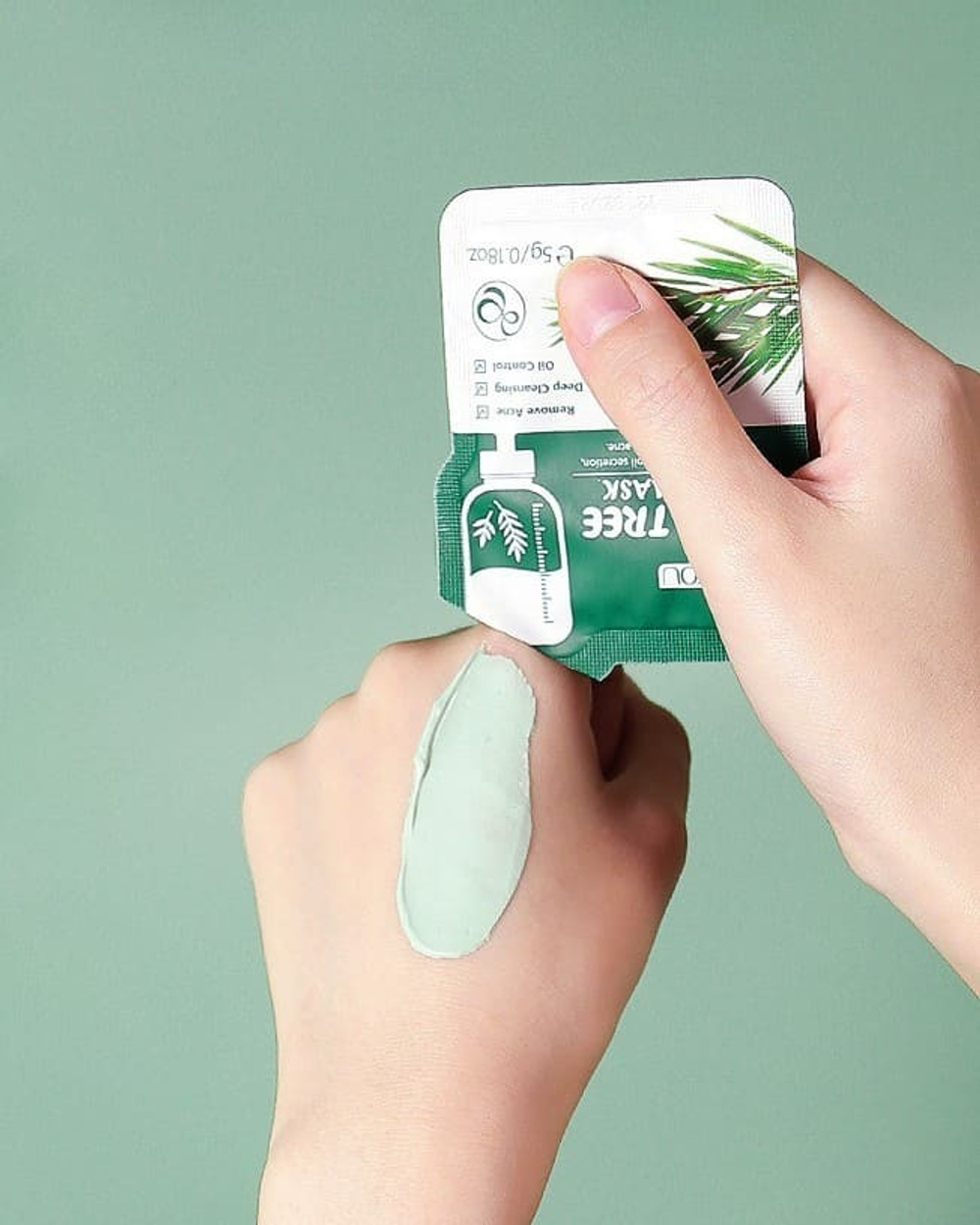 Глиняная маска для лица с маслом чайного дерева