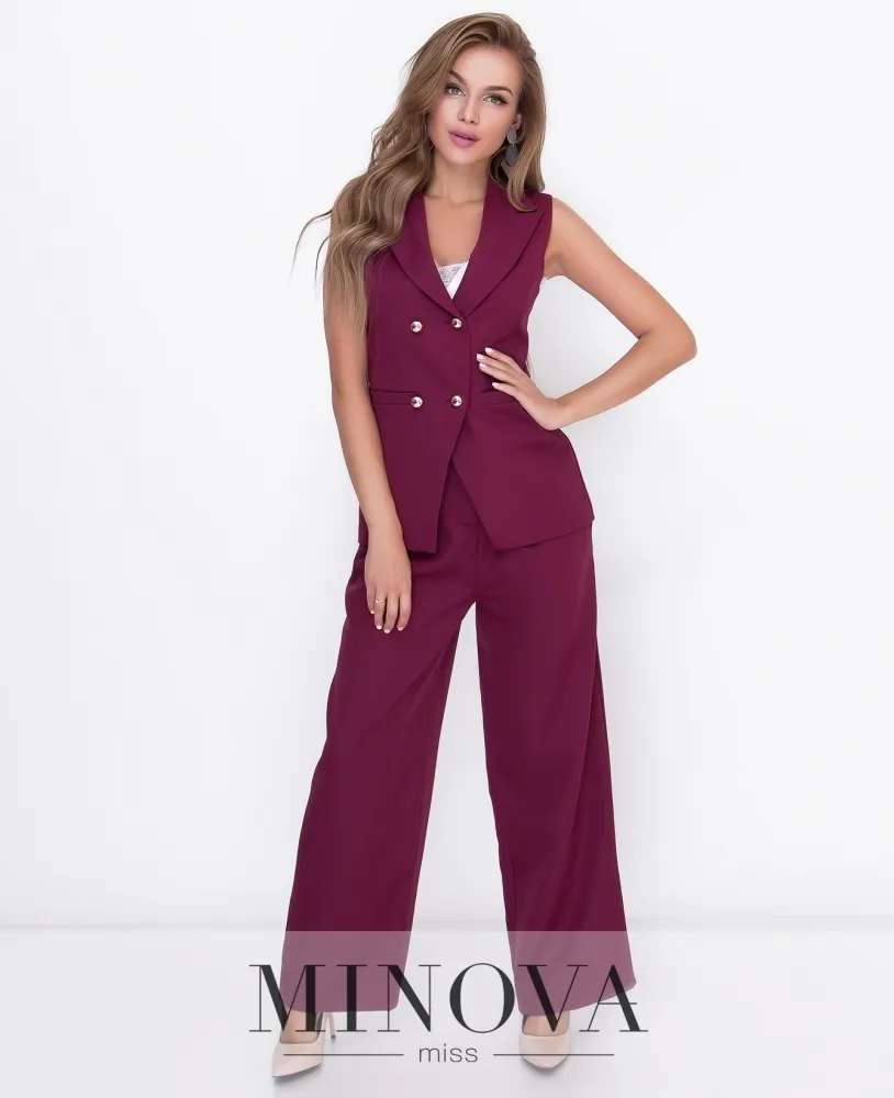 Брюки 8587-бордо Minova