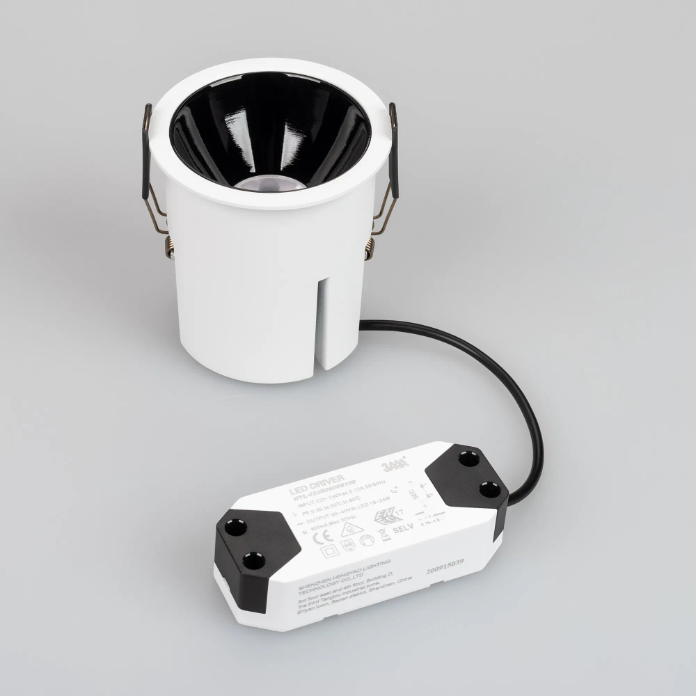 Светильник MS-ATLAS-BUILT-R90-25W Warm3000 (WH-BK, 30 deg, 230V) (Arlight, IP20 Металл, 5 лет) 035457
