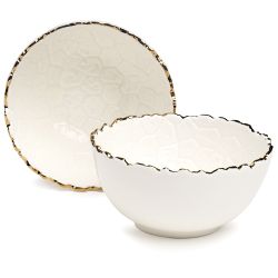 НАБОР САЛАТНИКОВ LEFARD "CHARM" 2 ШТ. 11*5,5 СМ 250 МЛ (С ЗОЛОТОЙ ЛИНИЕЙ)