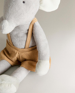 ZARA HOME ДЕТСКАЯ МЯГКАЯ ИГРУШКА-СЛОНЕНОК, СЕРЫЙ