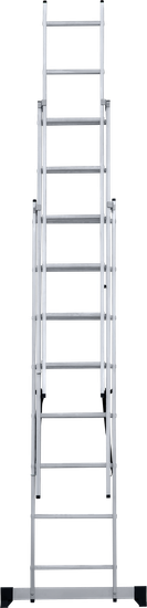 Лестница алюминиевая 3-х секционная 8 ступеней Новая высота NV1230 артикул 1230308