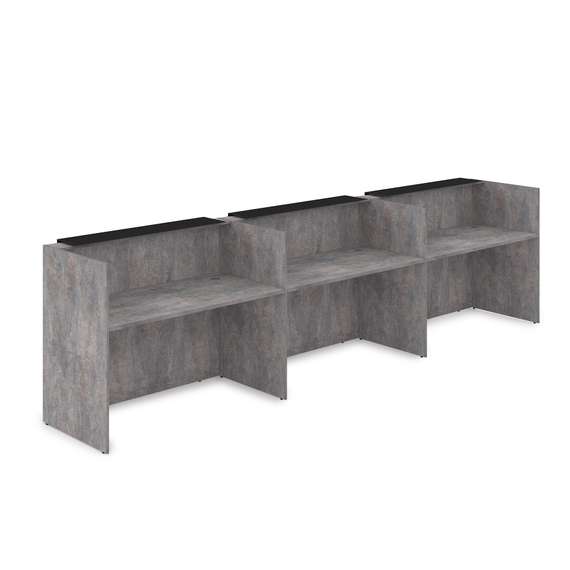 1КР-КЛ.003 Комплект Ресепшн с фартуком HPL (4264*750*1149) (без подсветки)