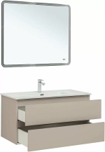 Тумба с раковиной Aquanet Вега 2.0 337939/330426 100 бежевый