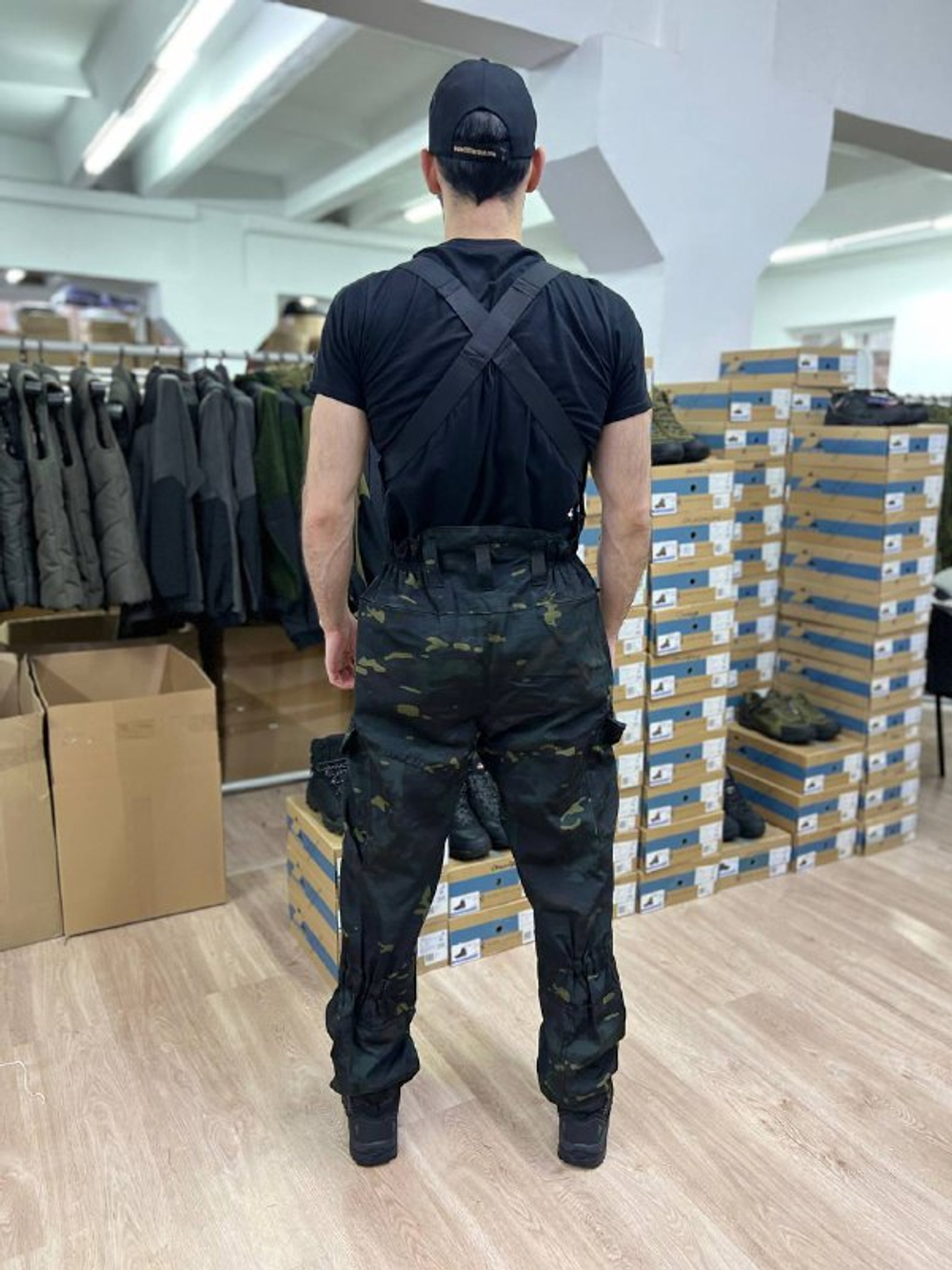 Костюм Горка 6 флис лайт / осень-зима / чёрный мультикам 2