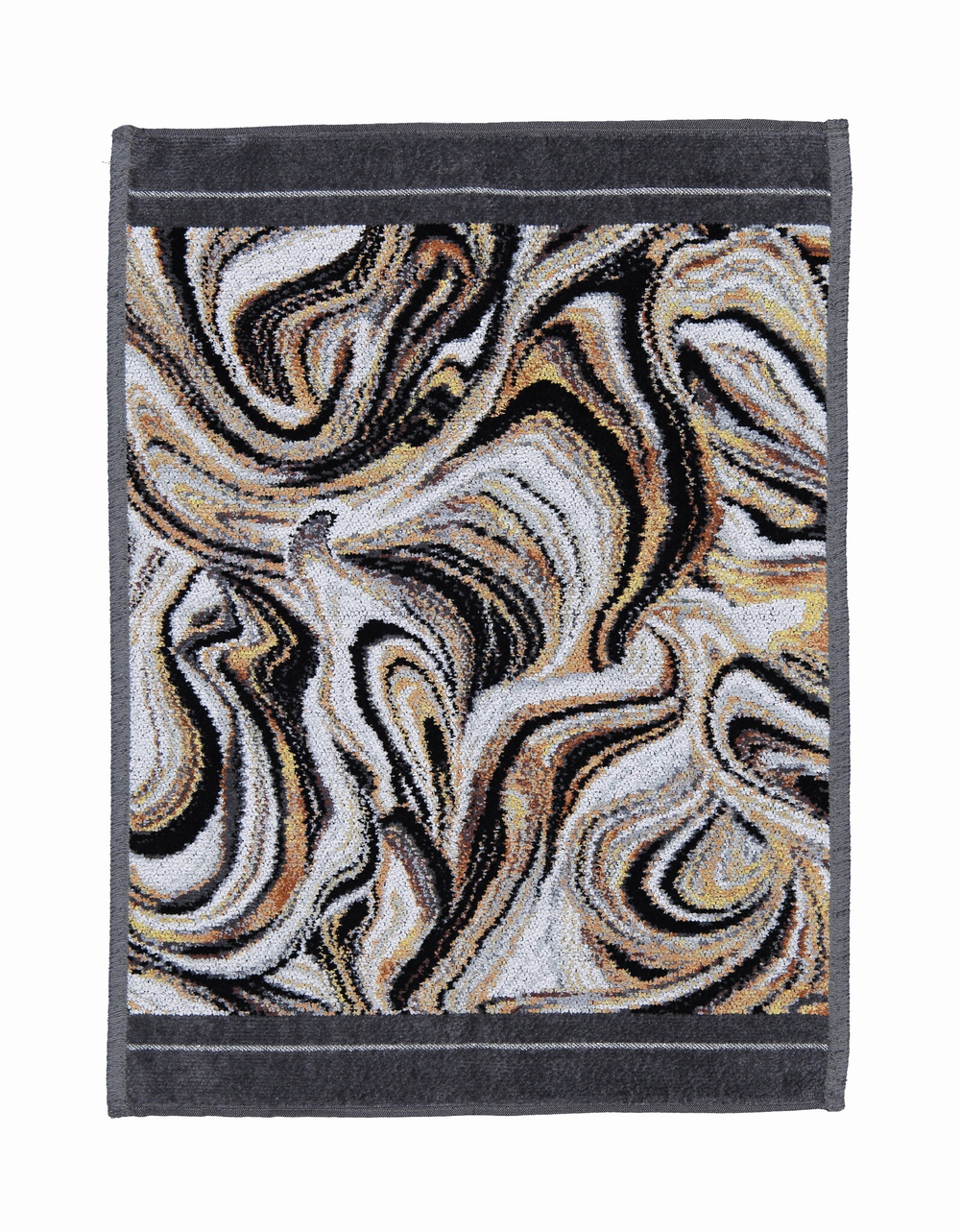 Полотенце 37x50 Feiler Murano Nero 215 slate grey серое сланцевое