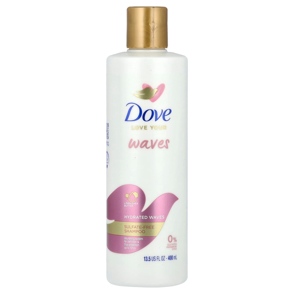 Dove, Love Your Waves, шампунь без сульфатов, 400 мл (13,5 жидк. унц.)