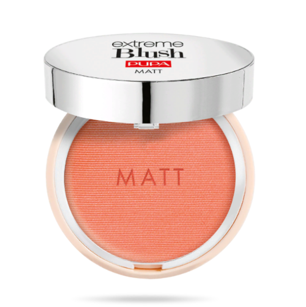 Pupa Румяна Extreme Blush Matt, компактные, с натуральным эффектом, тон №001, Романтичный розовый