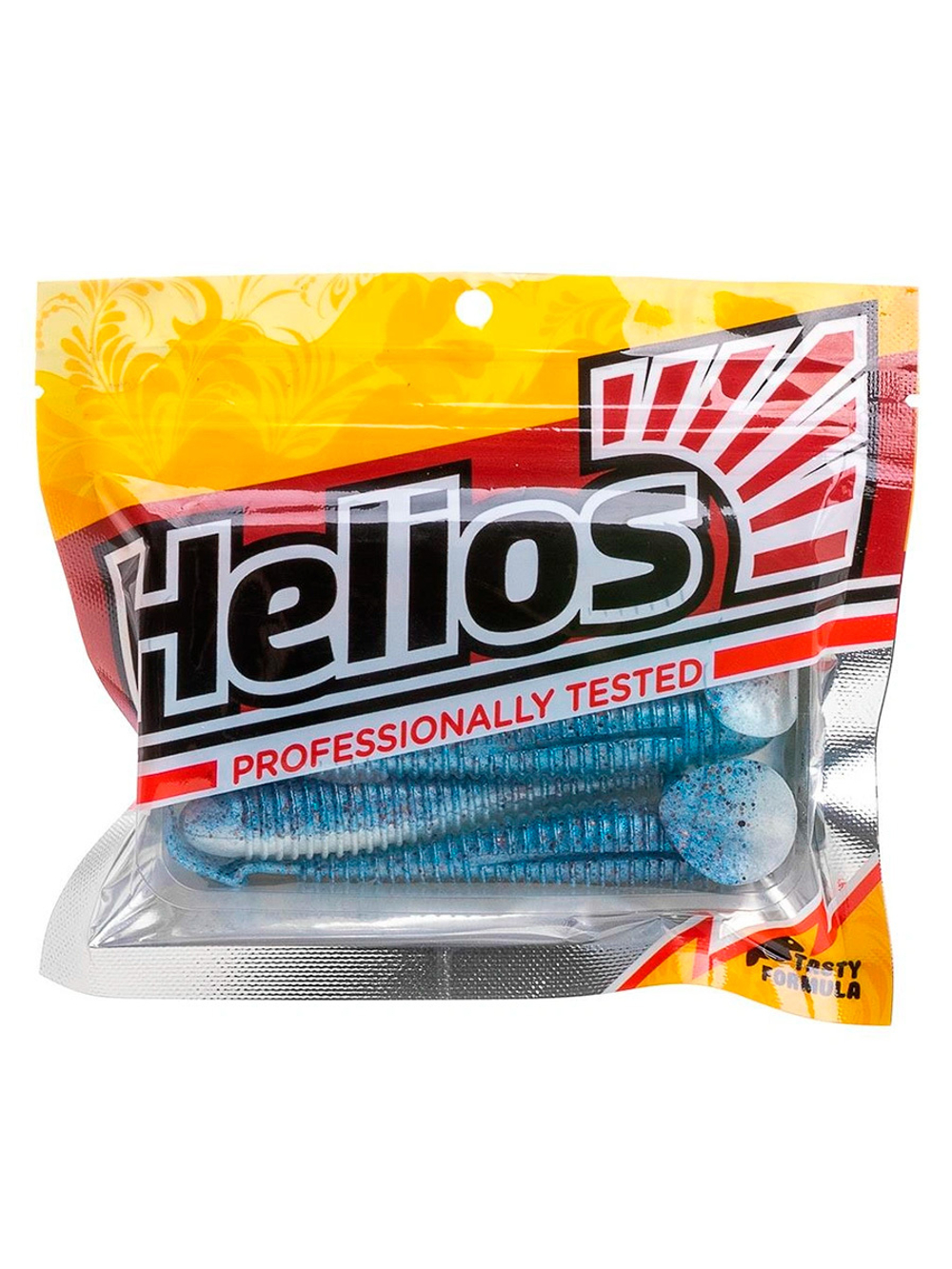 Виброхвост Helios Catcher 3,55"/9 см Black & Pearl 5шт. (HS-2-028)